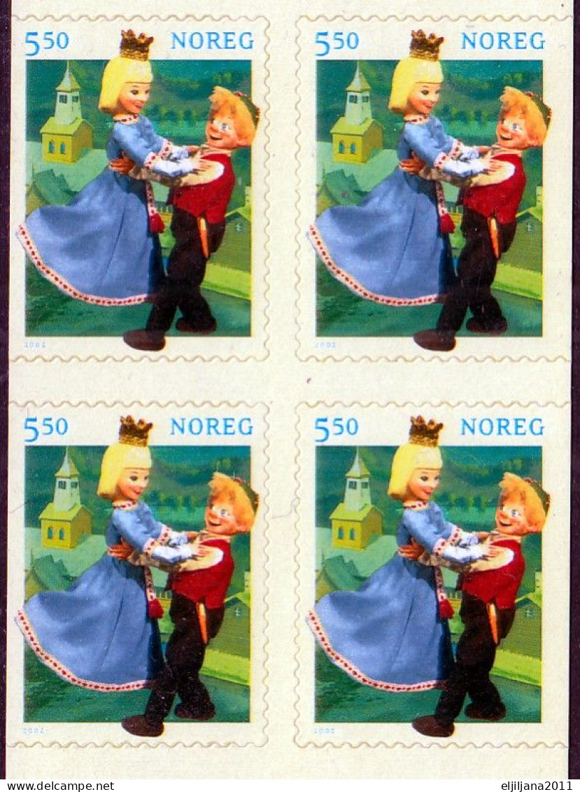 SALE !! 50 % OFF !! ⁕ Norway / Norge 2002 ⁕ Fairy Tale Characters 5.50 Kr. X8 ⁕ Booklet Self-adhesive - Markenheftchen
