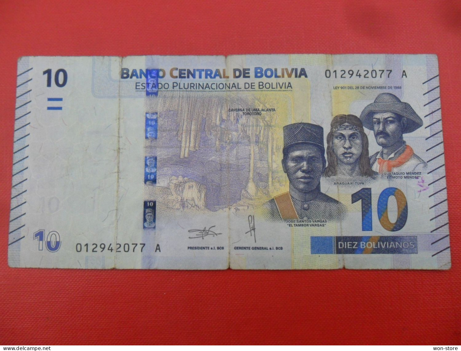 7779 - Bolivia 10 Bolivianos 2018 - Bolivië