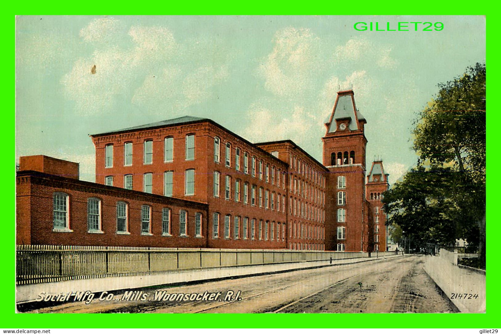 WOONSOCKET, RI - SOCIAL MFG. CO MILLS - THE LEIGHTON & VALENTINE CO - - Woonsocket