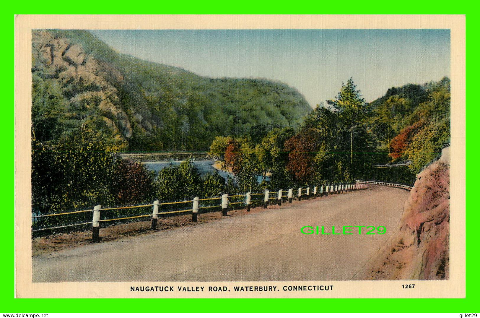 WATERBURY, CT - NAUGATUCK VALLEY ROAD - AMERICAN ART POST CARD CO - - Waterbury