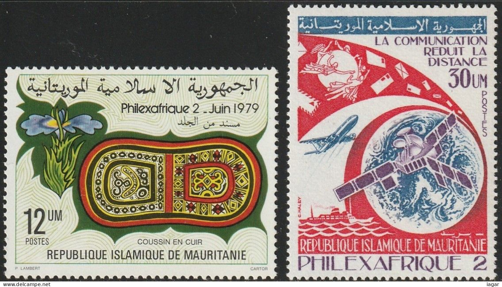THEMATIC  PHILEXAFRIQUE II,  PHILATELIC EXPOSITION IN LIBREVILLE: TRADITION AND COMMUNICATION   - MAURITANIE - Autres & Non Classés