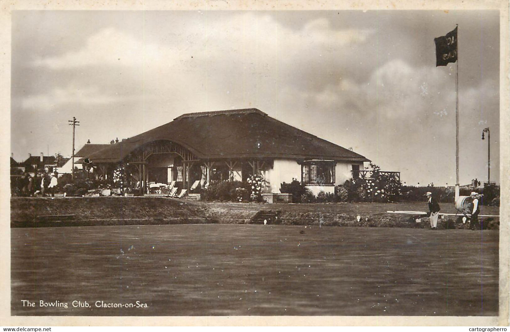 Sport Clacton On Sea Kings Bowling Club Real Photo Postcard - Clacton On Sea