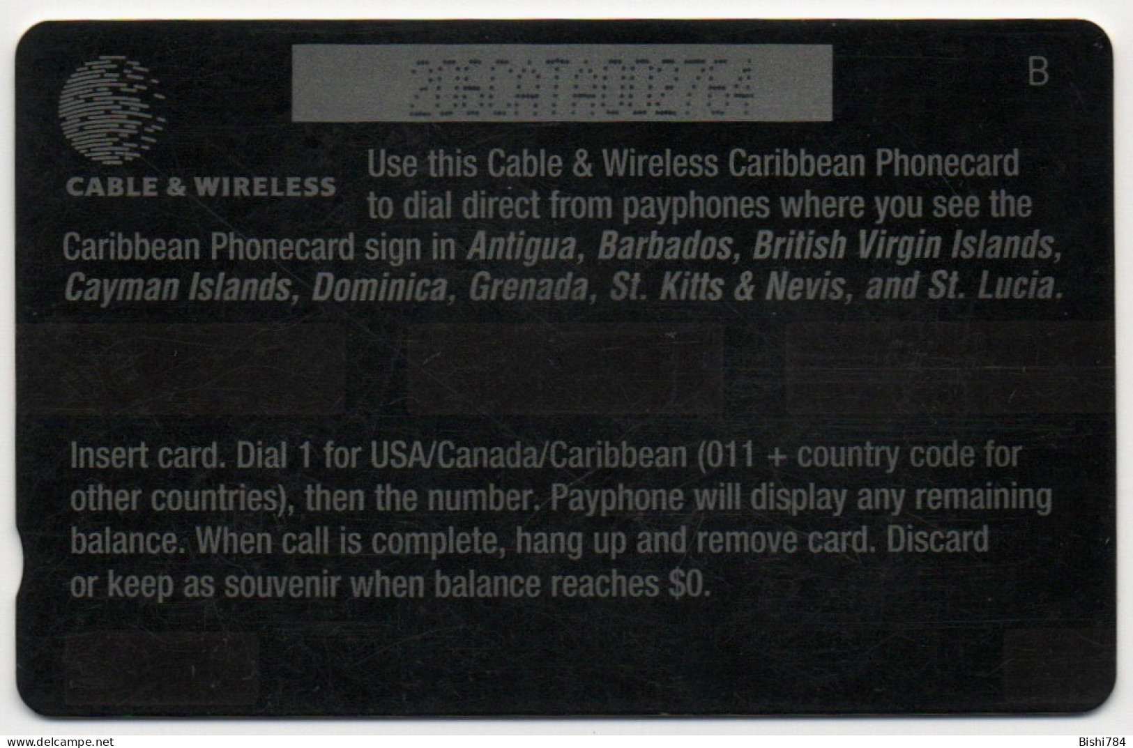 Antigua & Barbuda - Lizard (General Card) - 206CATA - Antigua And Barbuda