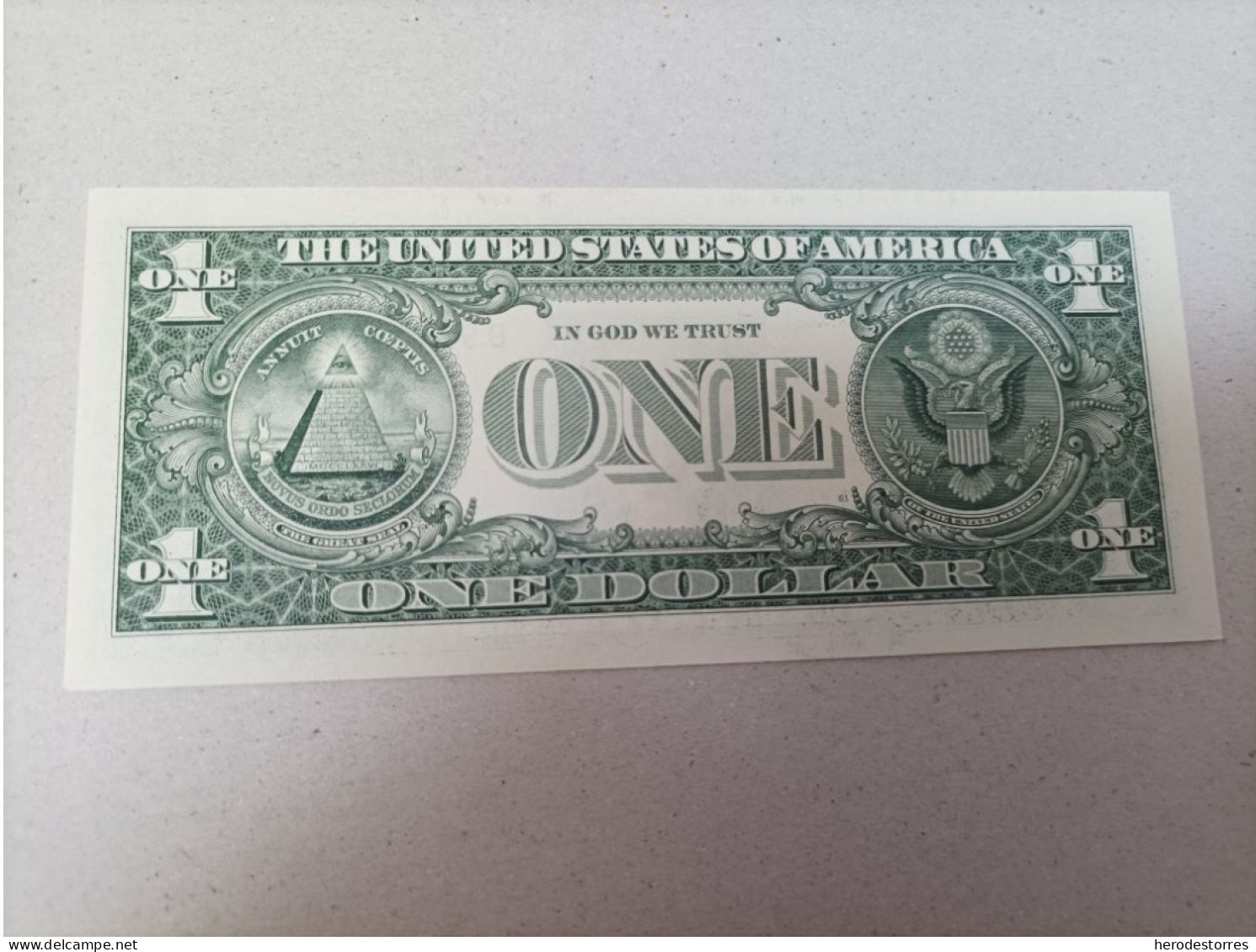 Billete De Estados Unidos De 1 Dólar, UNC - Zu Identifizieren