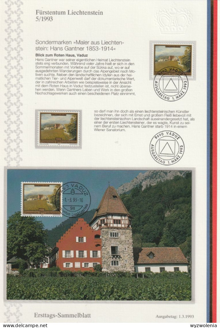 B 1030) Liechtenstein 1993 Komplett ETB (*,MC): U.a. Maler Hundertwasser, Olympia - Andere & Zonder Classificatie