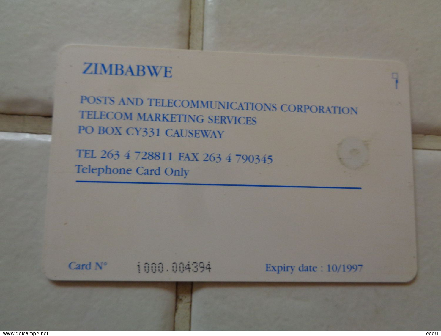 Zimbabwe Phonecard - Zimbabwe