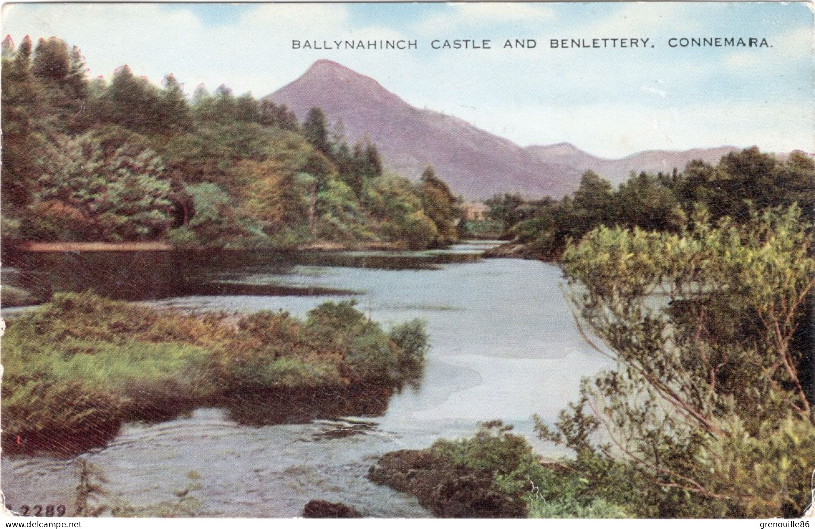 CPA IRLANDE CONNEMARA Ballynahinch Castle And Benlettery  1956 - Galway