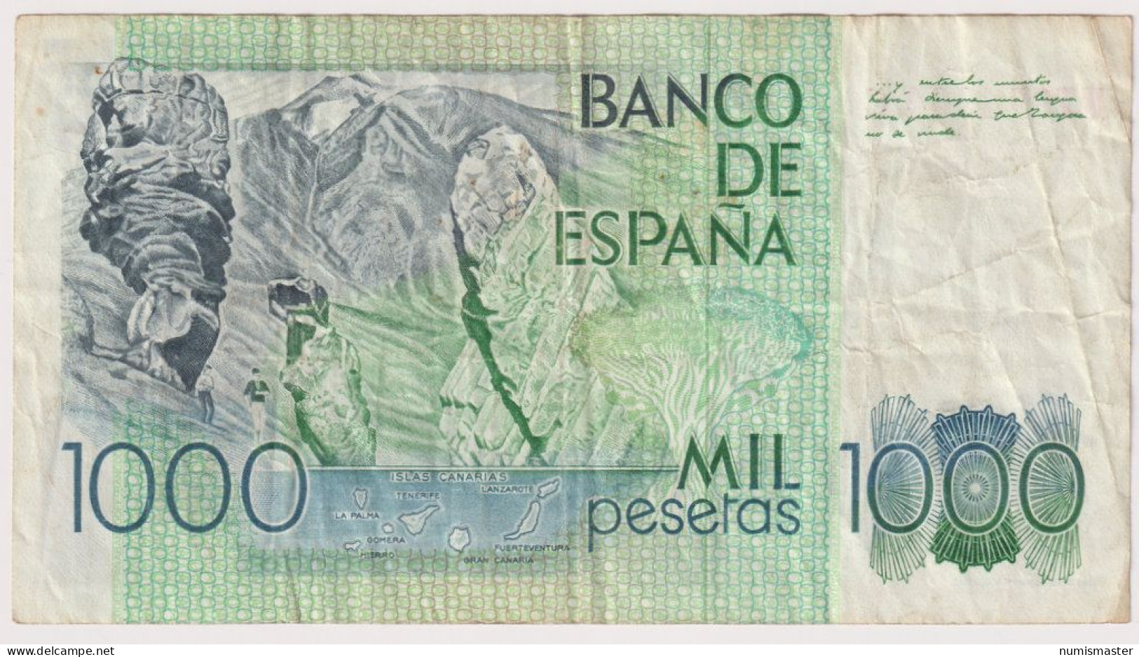 SPAIN , 1000 PESETAS 23.10.1979. - [ 4] 1975-… : Juan Carlos I