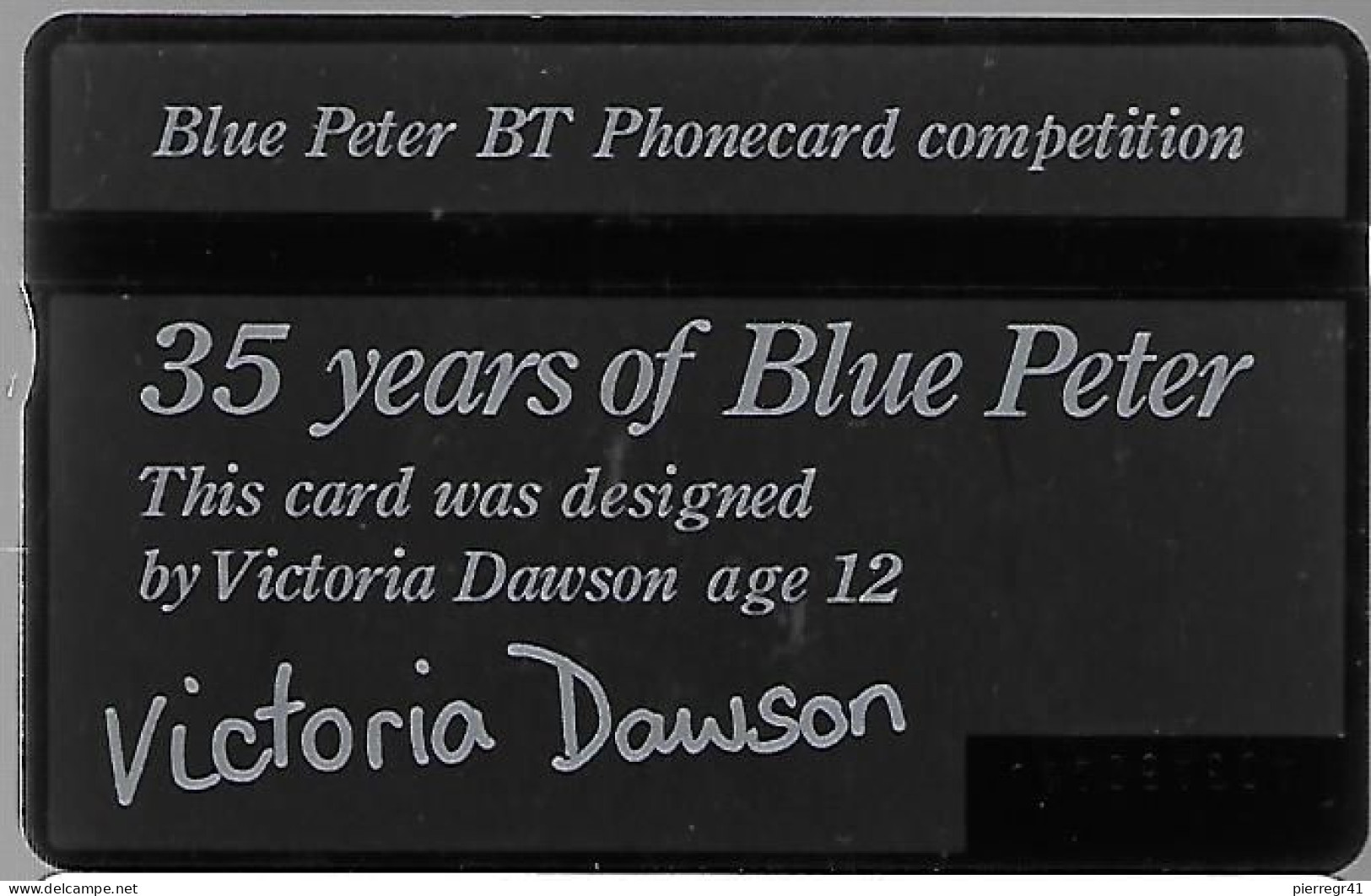 CARTE-GB-HOLOGRAPHIQUE-PUBLICITAIRE-20U-35 Ans Emission TV-BLUE  PETER-- V° N° Env 405A59440-TBE - BT Edición Publicitaria