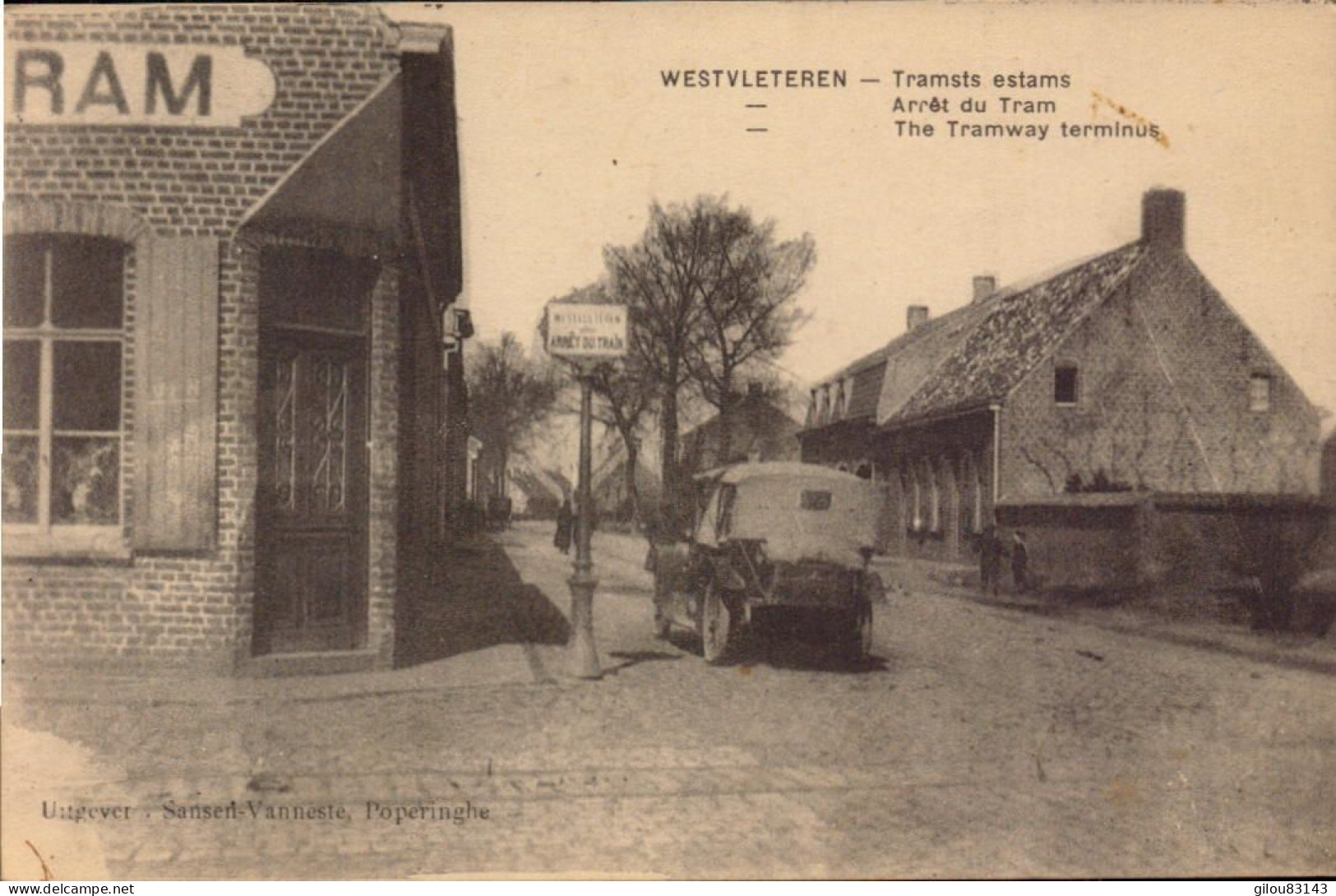 Belgique, Westvleren, Arret Du Tramway - Vleteren