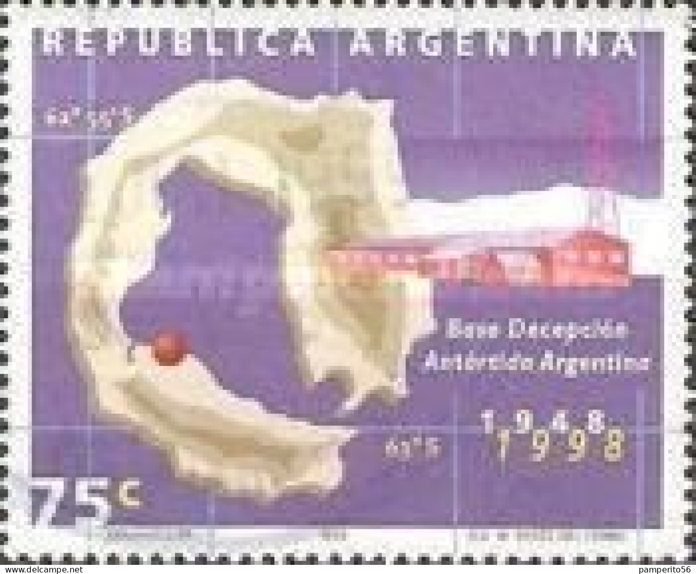 ARGENTINA - AÑO 1998 - 50º Aniversario De La Base Decepción En La Antártida Argentina. Sin Goma - Nuevos