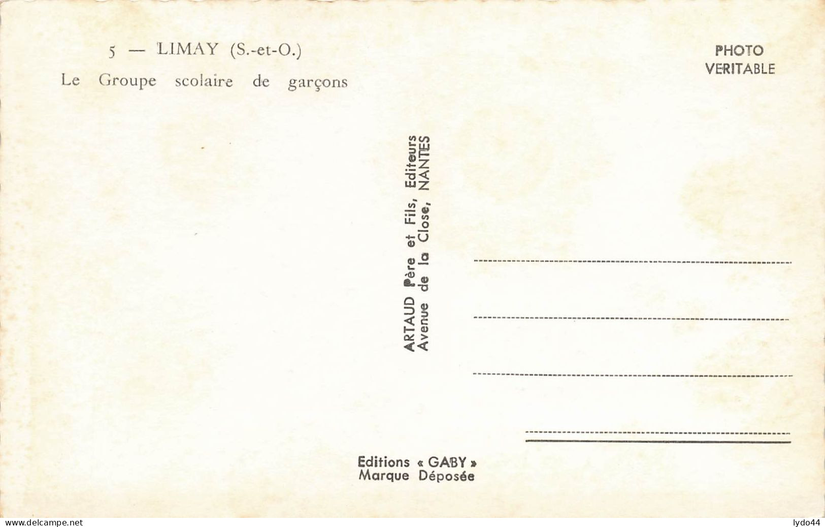 LIMAY ,  Le Groupe Scolaire De Garçons - Limay