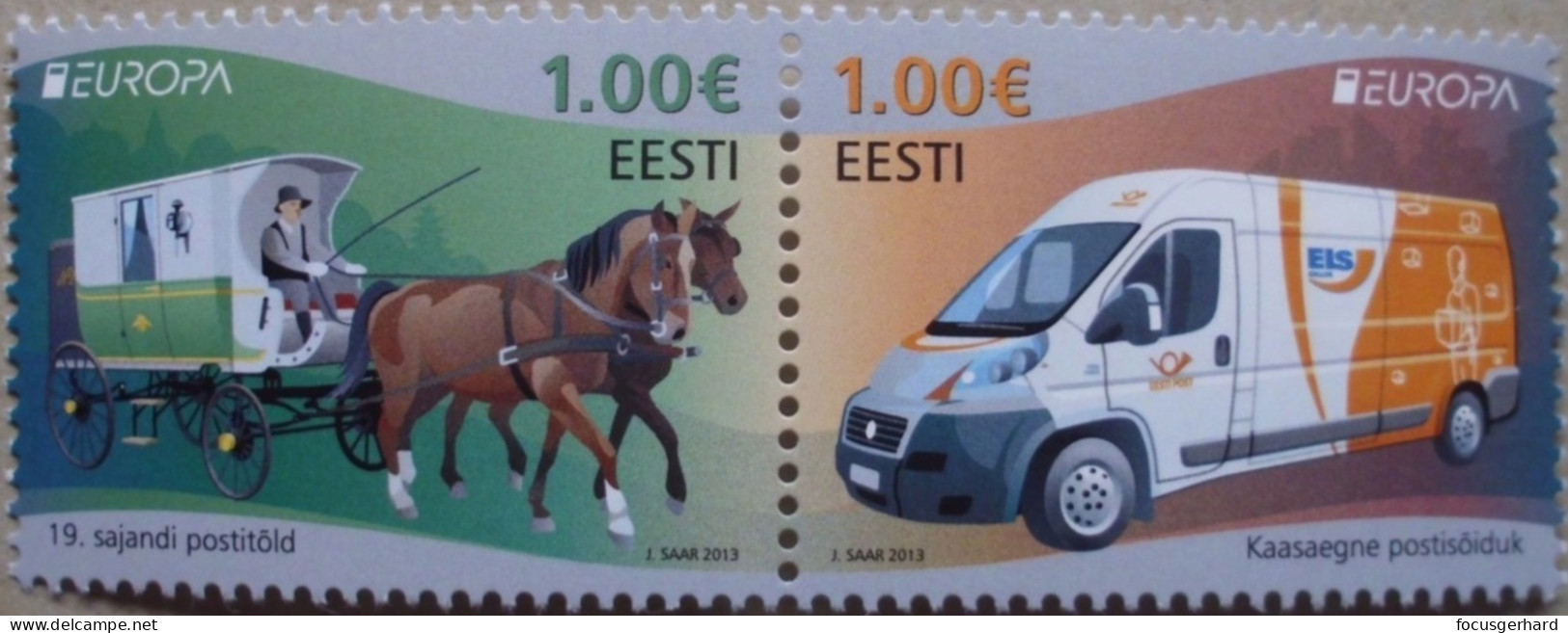 Estland      Europa  Cept   Postfahrzeuge     2013 ** - 2013