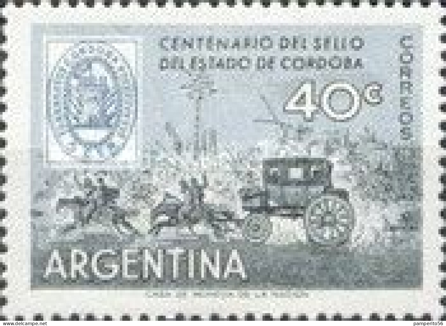 ARGENTINA - AÑO 1958 - Centenario Del Sello Postal De Cordoba * MNH* - Neufs