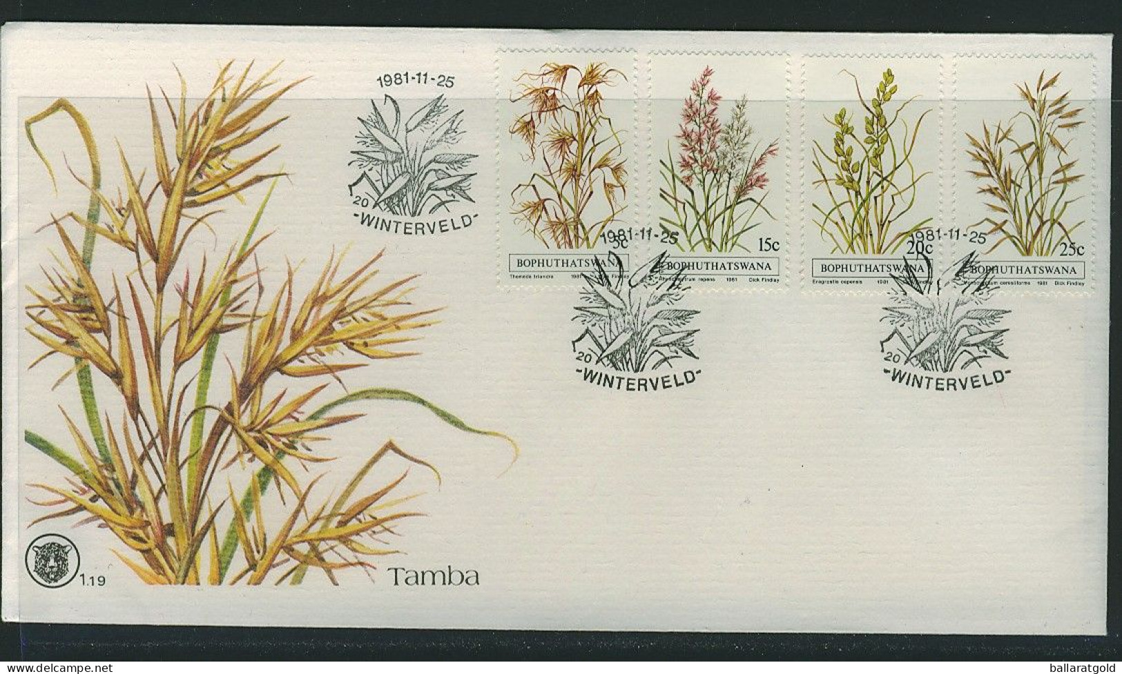 Bophuthatswana 1981 Grasses  First Day Cover 1.19 - Bophuthatswana