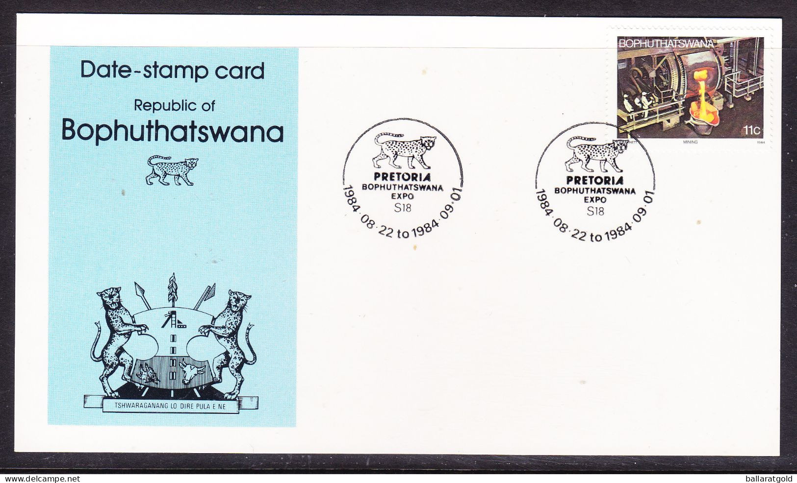 Bophuthatswana 1984 Essen Exhibition Card - Bophuthatswana