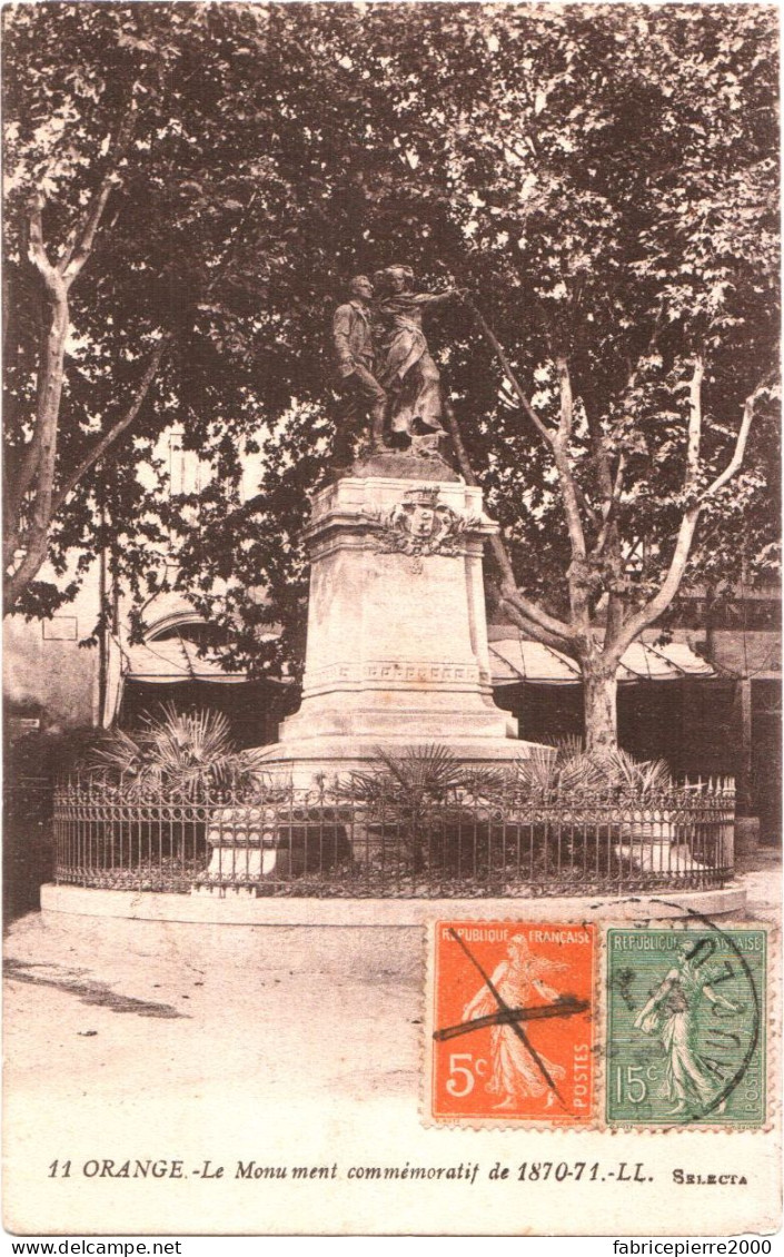 CPA 84 (Vaucluse) Orange - Le Monument Commémoratif De La Guerre De 1870-71 TBE - Monuments Aux Morts
