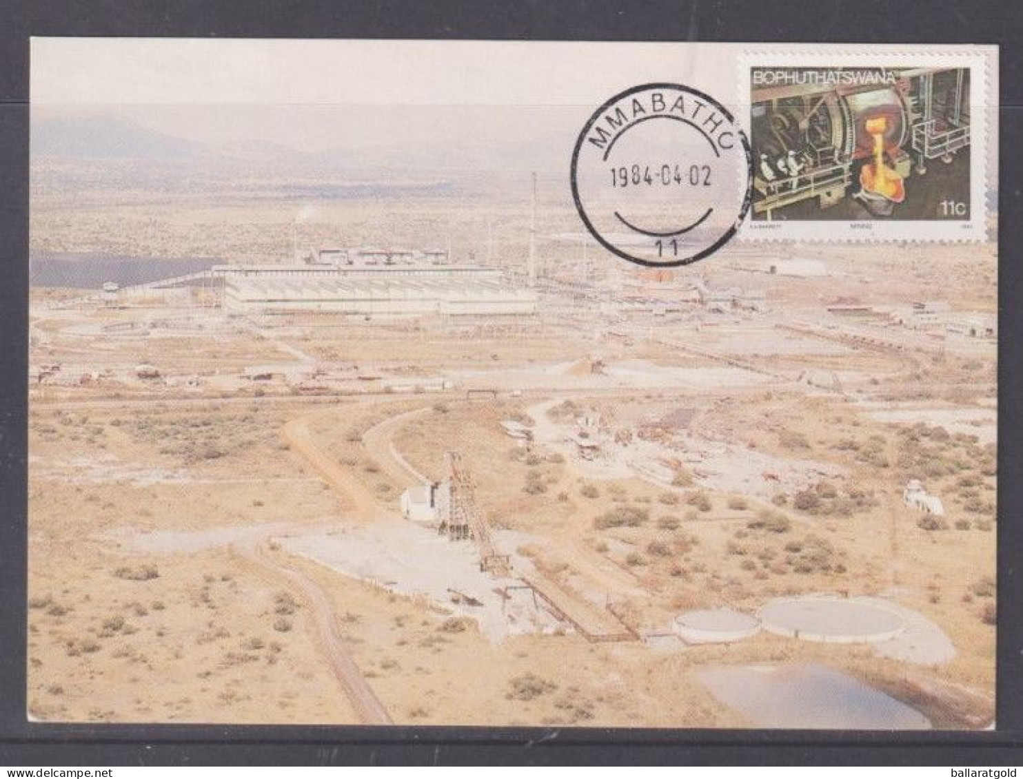 Bophuthatswana 1984 Platinium Mine Maxi Card - Bophuthatswana