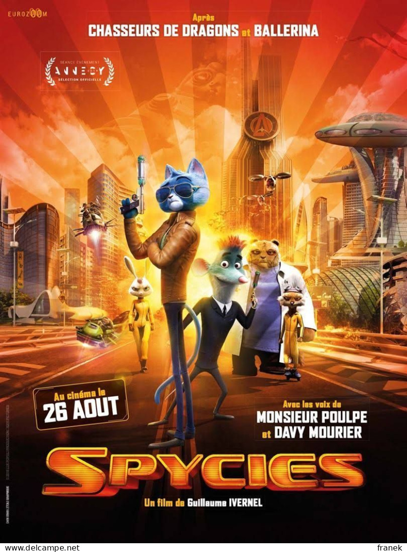 Affiche De Cinéma " SPYCIES " Format 40X60CM - Affiches & Posters