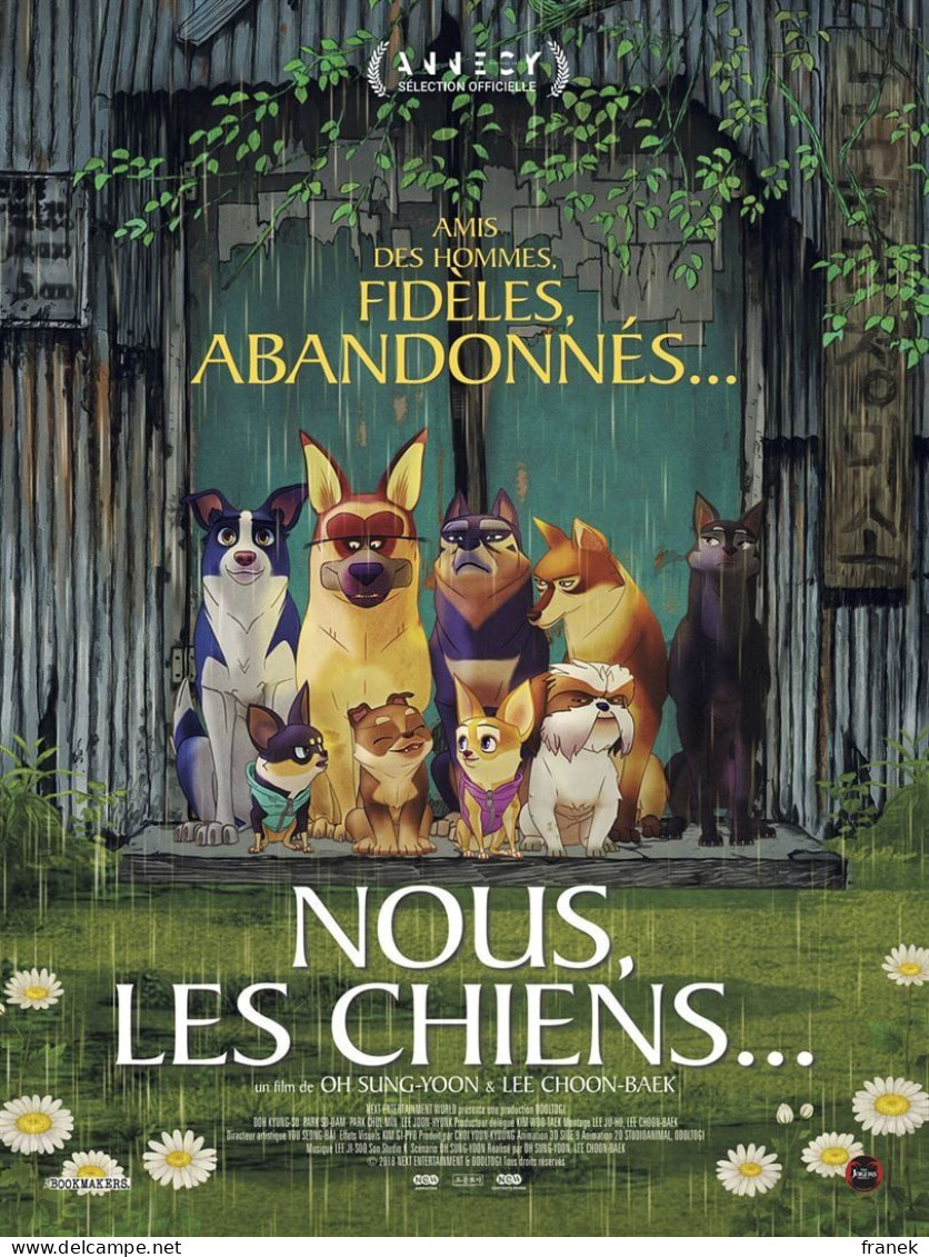 Affiche De Cinéma Pliée " NOUS LES CHIENS " Format 120X160Cm -  - Affiches & Posters