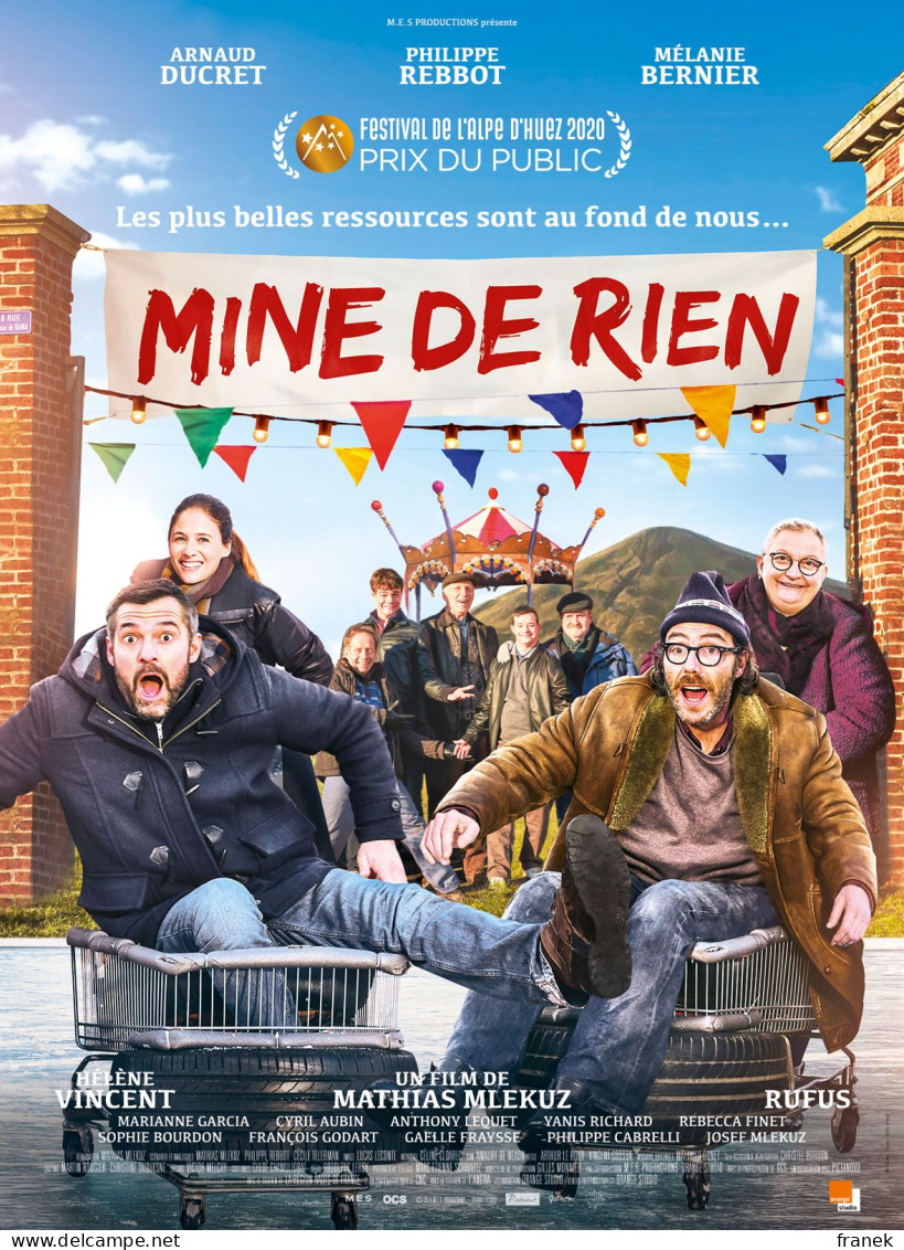 Affiche De Cinéma Pliée " MINE DE RIEN" Format 40X60Cm -  - Affiches & Posters