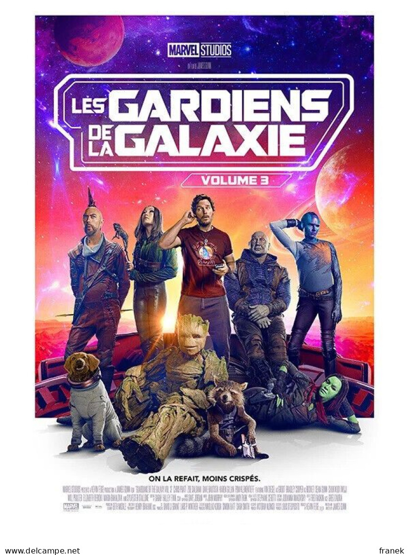 Affiche De Cinéma Pliée " LES GARDIENS DE LA GALAXIE - Vol 3 " Format 40X60Cm - Affiches & Posters