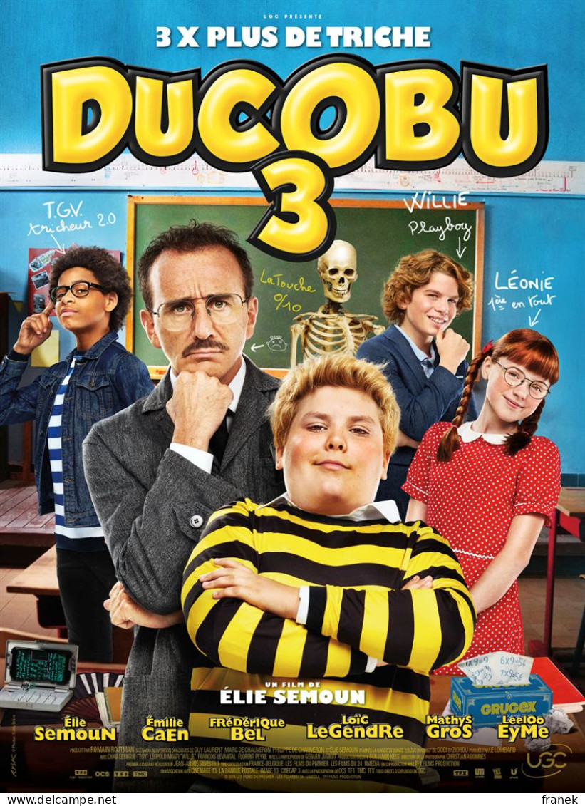 Affiche De Cinéma Pliée " DUCOBU 3 " Format 40X60cm - Affiches & Posters