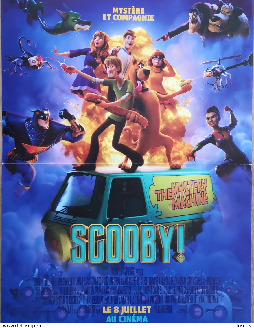 Affiche De Cinéma Pliée " SCOOBY " Format 40X60cm - Affiches & Posters