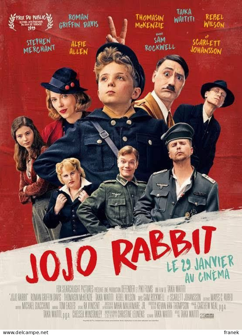 Affiche De Cinéma Pliée " JOJO RABBIT " Format 40X60cm - Affiches & Posters