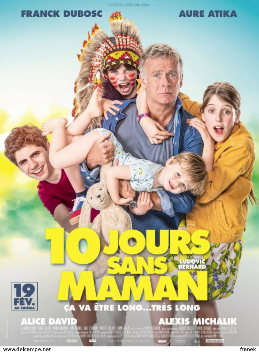 Affiche De Cinéma Pliée " 10 JOURS SANS MAMAN " Format 40X60cm - Affiches & Posters
