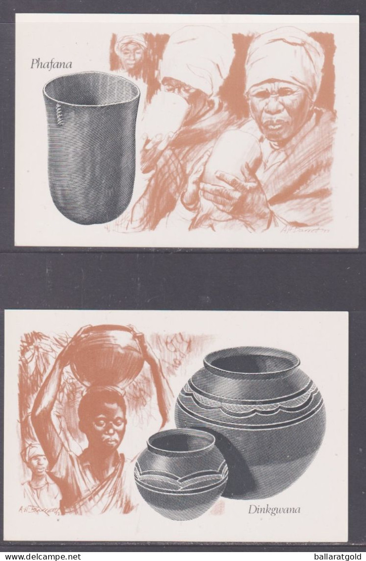 Bophuthatswana 1977 Food Utensils Set 10 Post Cards - Bophuthatswana