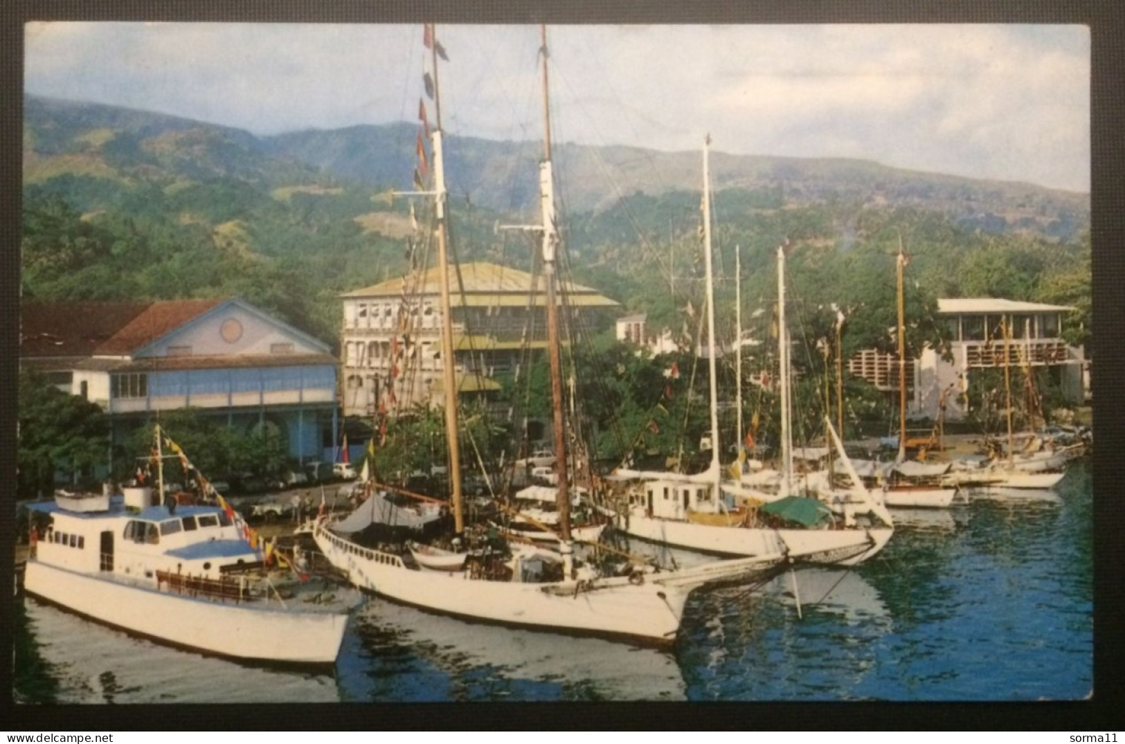 CPSM PAPEETE (Tahiti) Partie Réservée Aux Bateaux De Plaisance - Tahiti