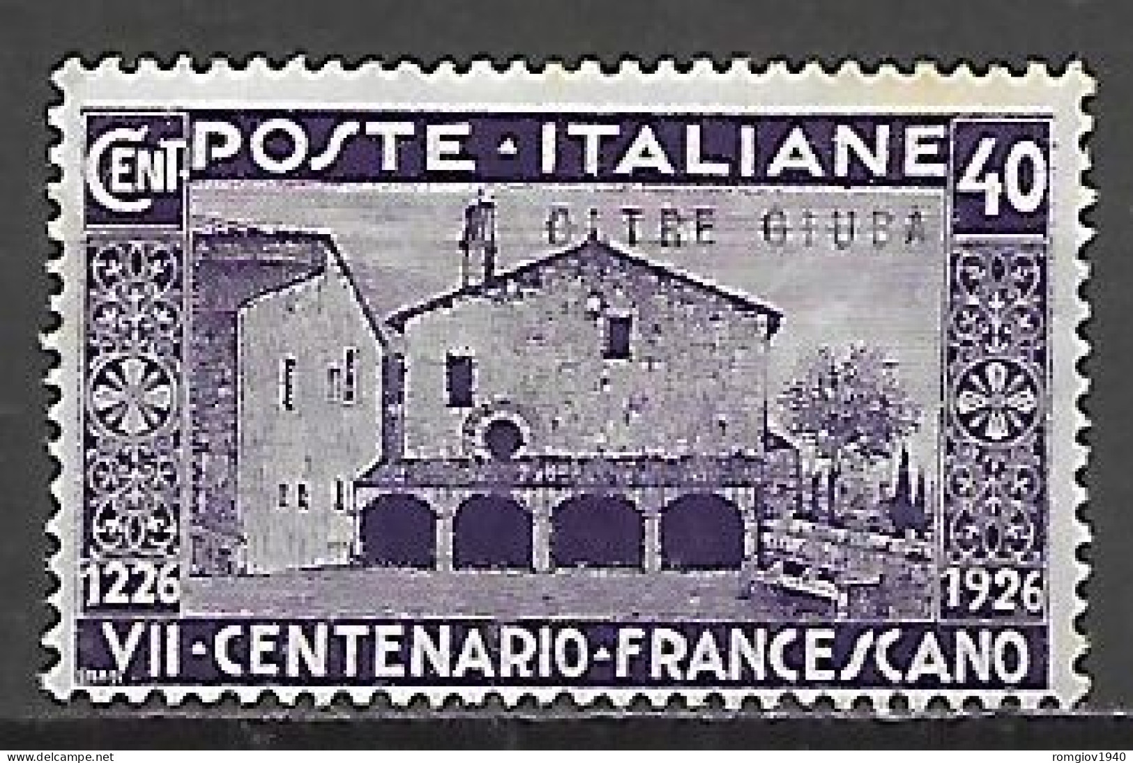 COLONIE ITALIANE OLTRE GIUBA 1926  SAN FRANCESCO  SASS.25 MLH VF - Oltre Giuba