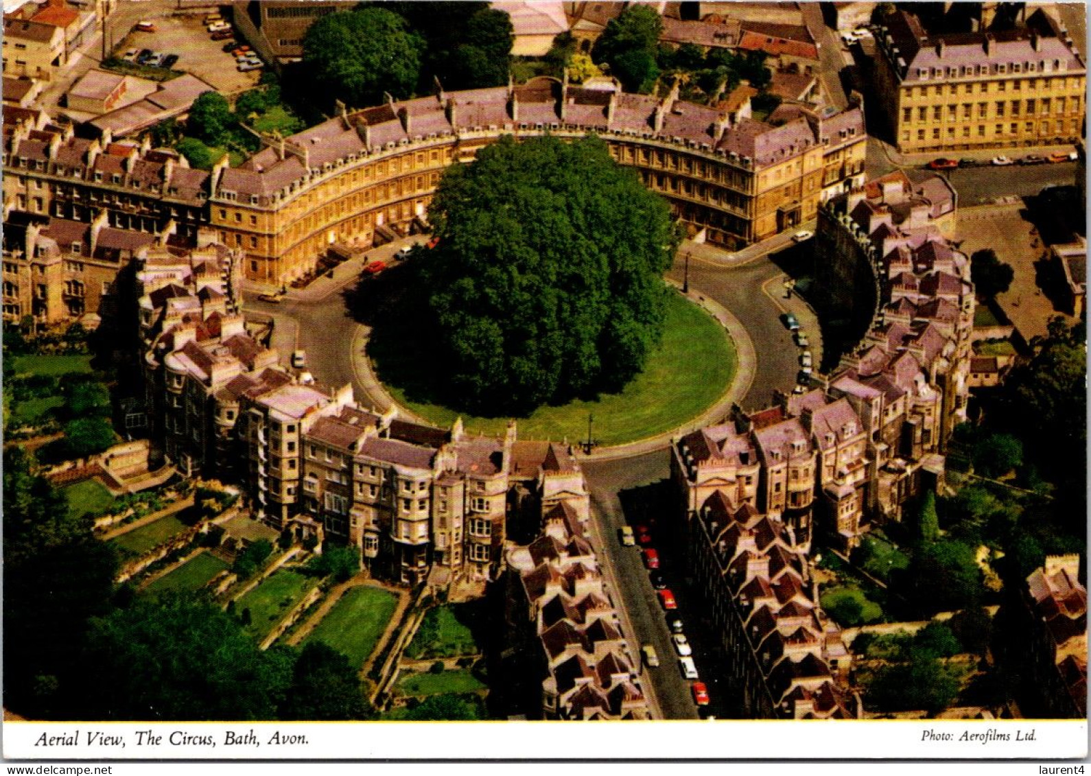 26-9-2023 (2 U 15) UK (posted To France) Bath Circus (UNESCO) - Bath