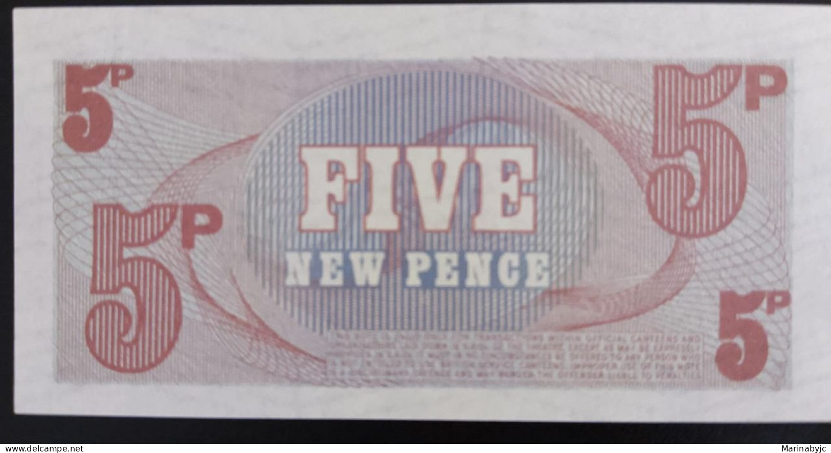 SD)1972, BRITISH ARMED FORCES, 5 PENNY NOTE - Collezioni