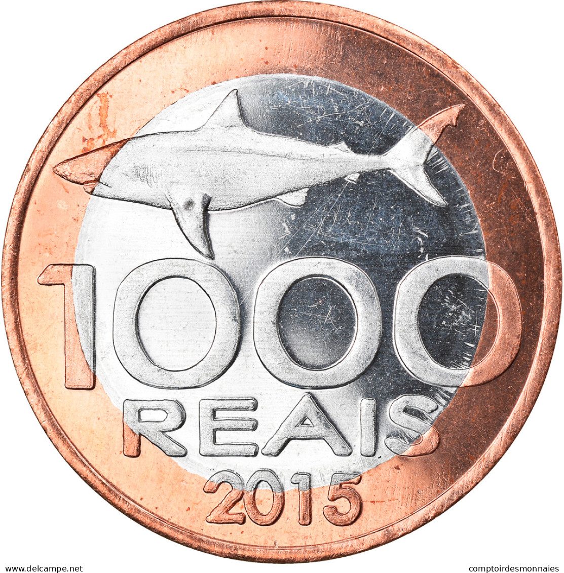 Monnaie, CABINDA, 1.000 Reais, 2015, SPL, Bi-Metallic - Angola
