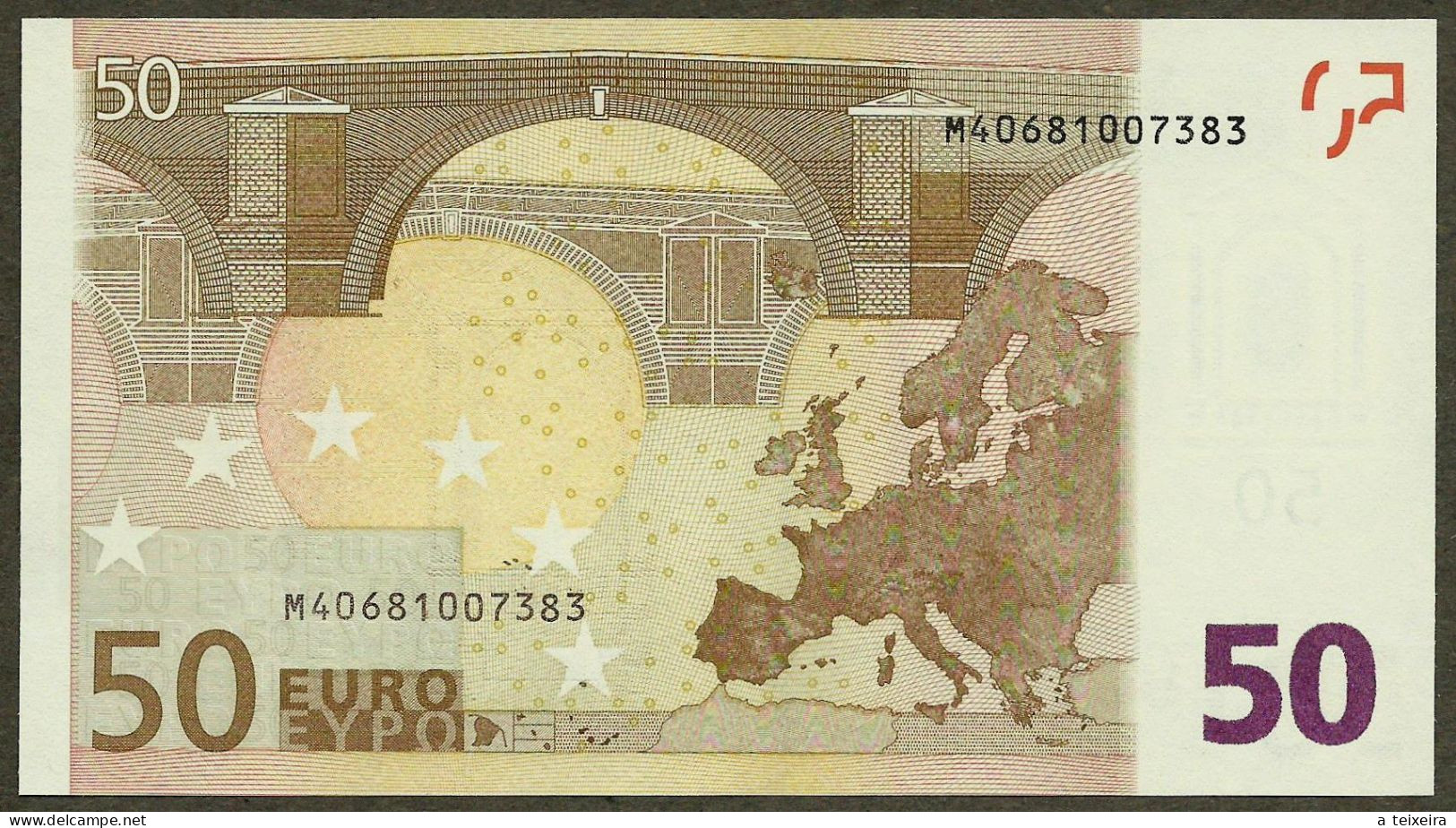 Portugal - 50 Euro - H001 B5 - M40681007383 - UNC - 50 Euro