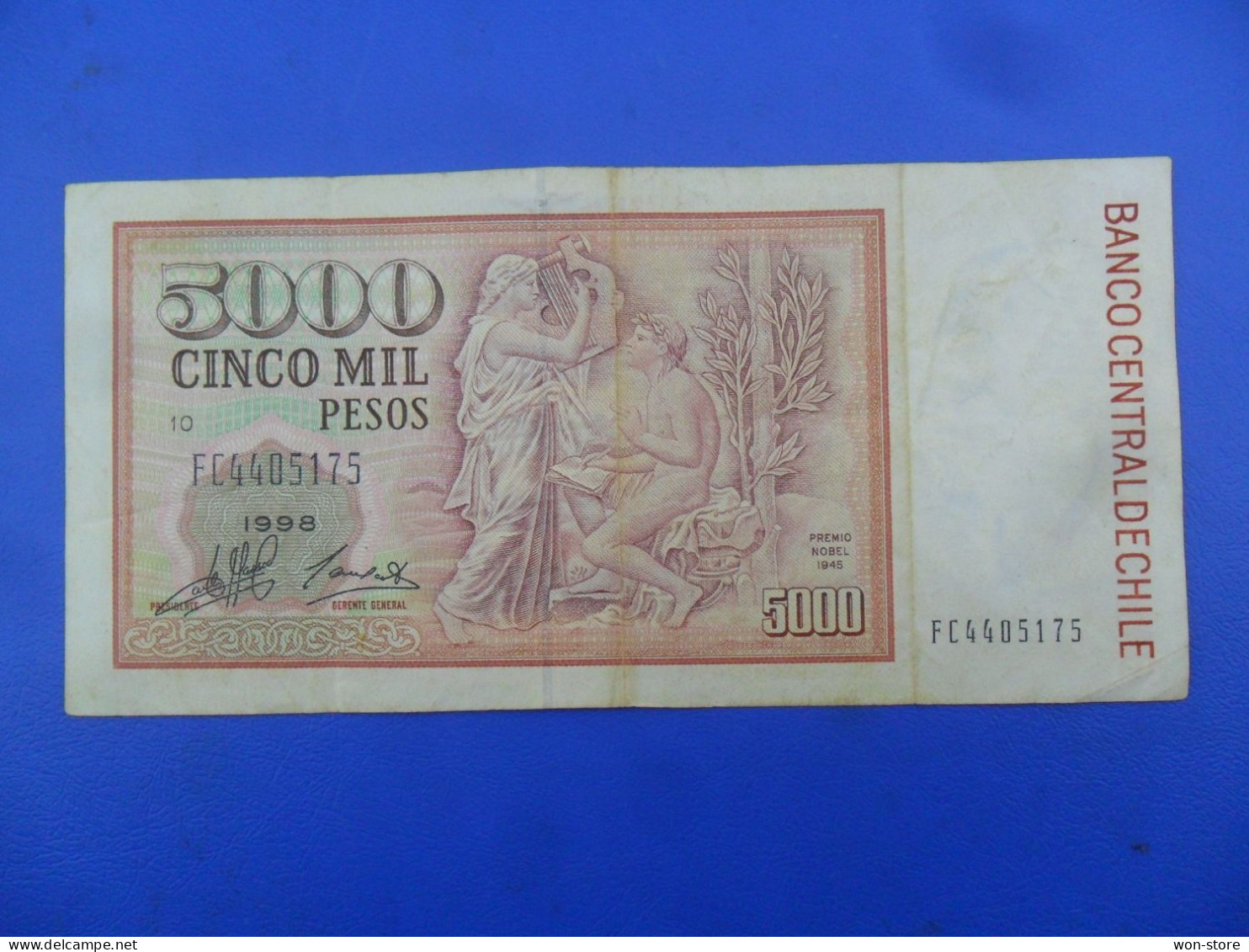 9473 - Chile 5,000 Pesos 1998 - Chile