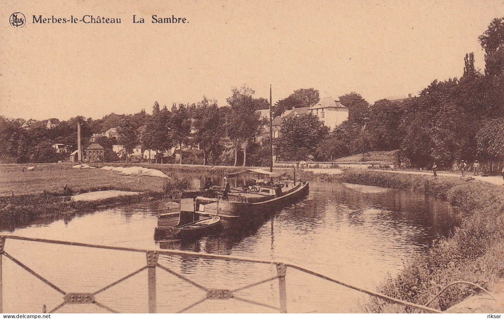 BELGIQUE(MERBES LE CHATEAU) BATEAU DE PENICHE - Merbes-le-Château