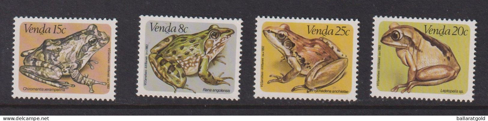 Venda 1982 Frogs Complete Set MNH - Venda