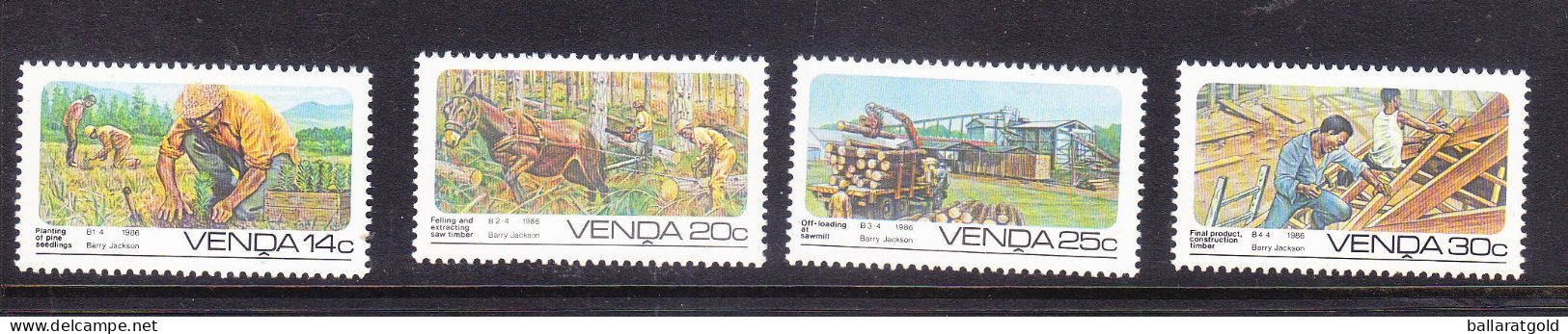 Venda 1986 Timber Industry Set MNH - Venda