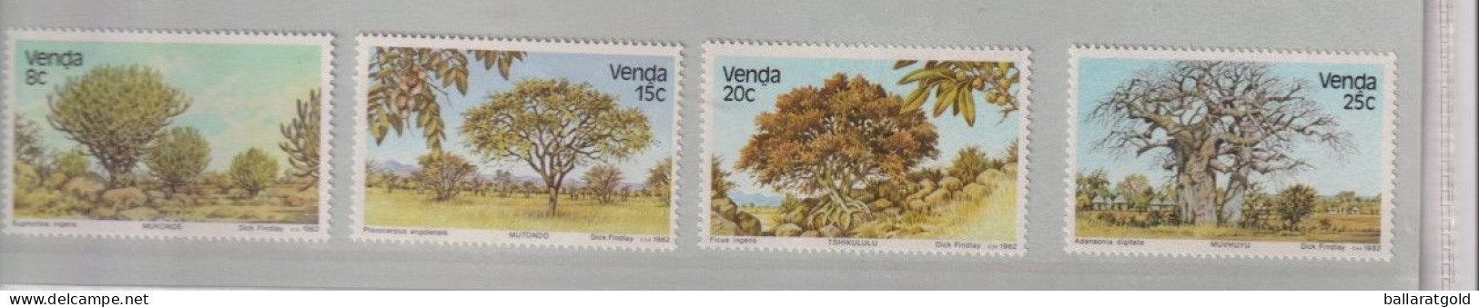 Venda 1982 Trees Complete Set MNH - Venda