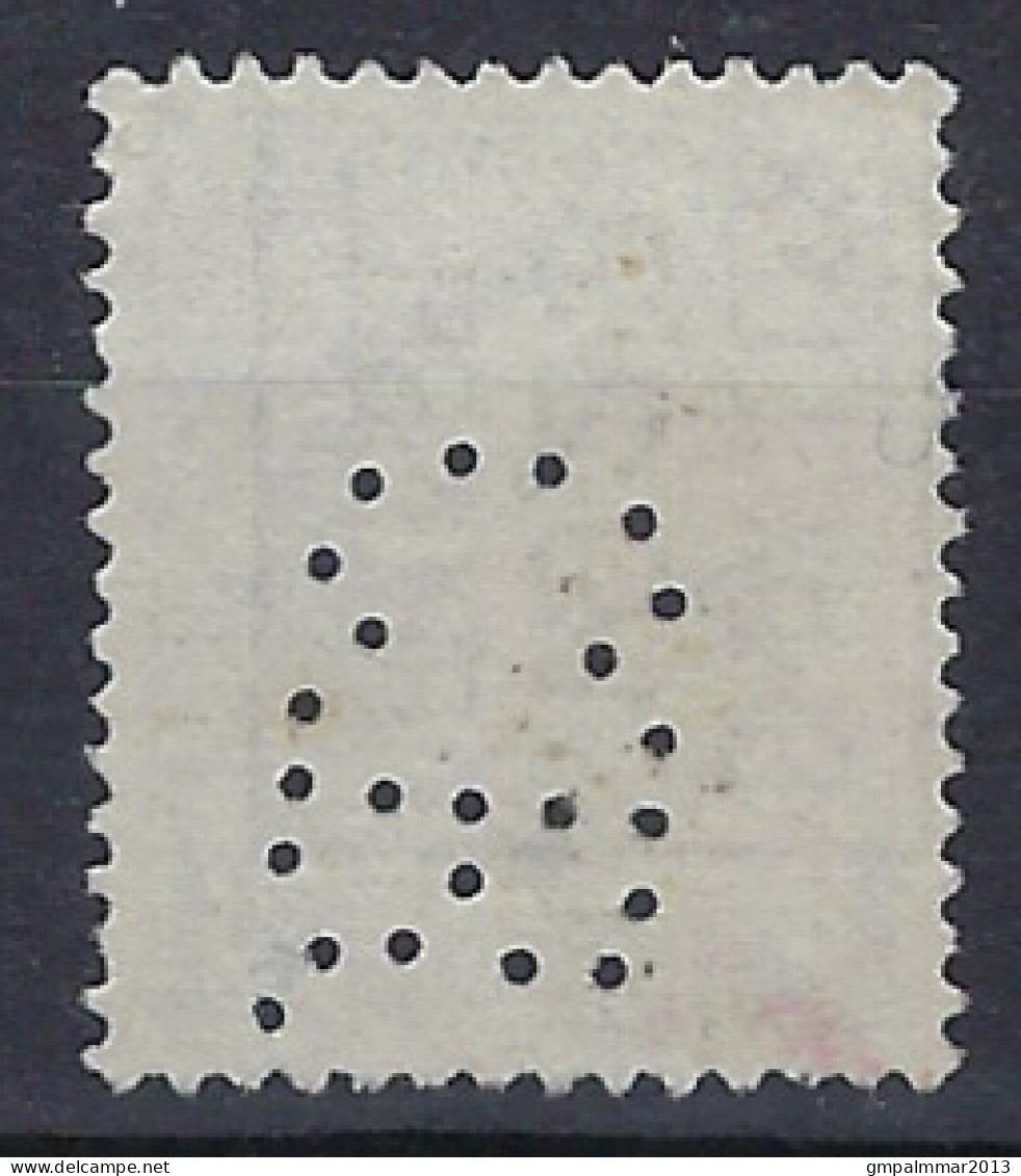 PERFIN " C.B. " HOUYOUX Nr. 193 TYPO Nr. 84 A  BRUXELLES 1923 BRUSSEL ; Staat Zie 2 Scans ! LOT 309 - Typo Precancels 1922-31 (Houyoux)