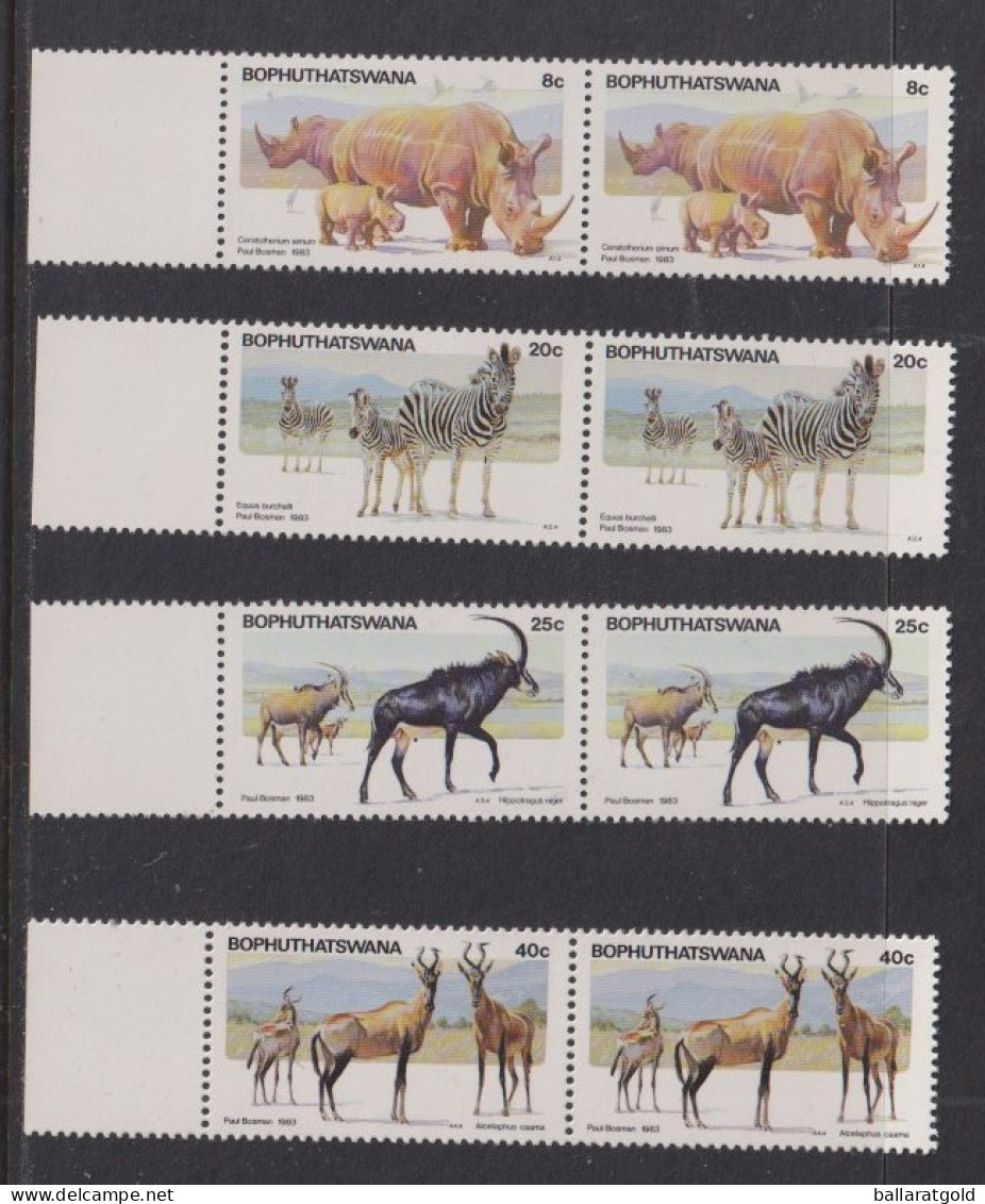 Bophuthatswana 1983 Wild Life Pairs MNH - Bophuthatswana