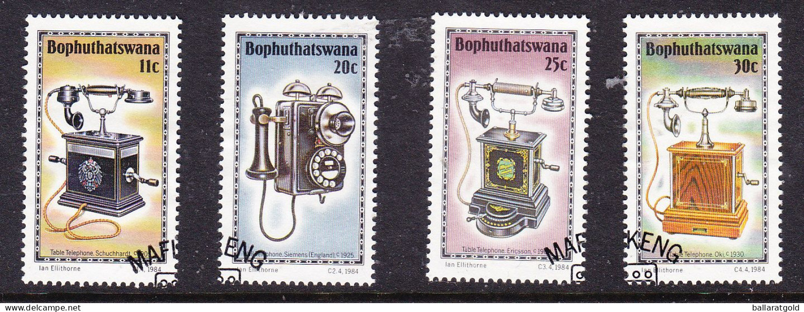 Bophuthatswana 1984 History Telephone Set Used - Bophuthatswana