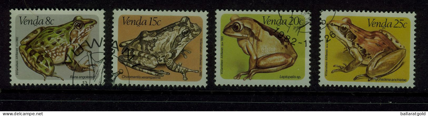 Venda 1982 Frogs Complete Set Used - Venda