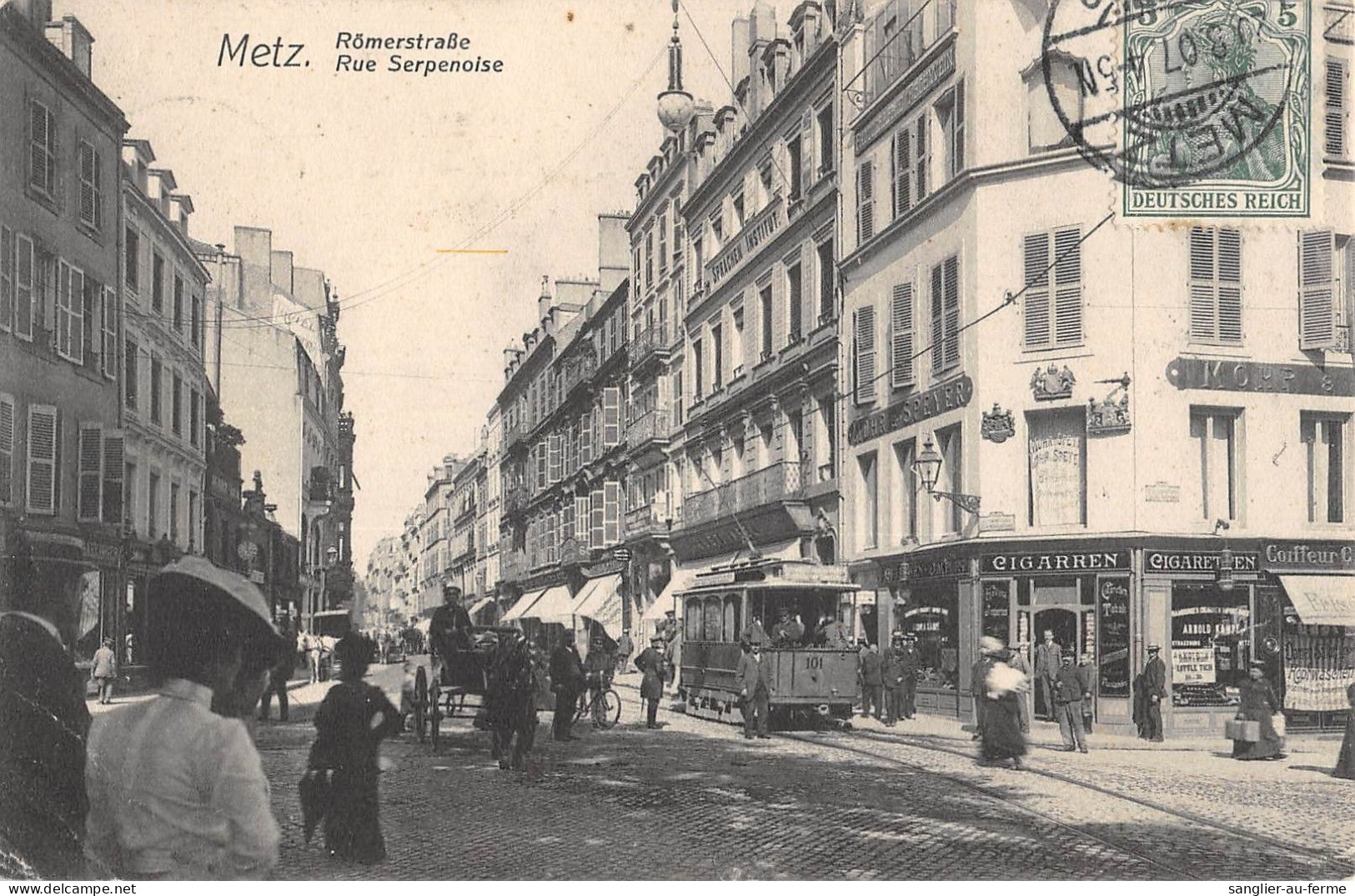 CPA 57 METZ / RUE SERPENOISE - Altri & Non Classificati