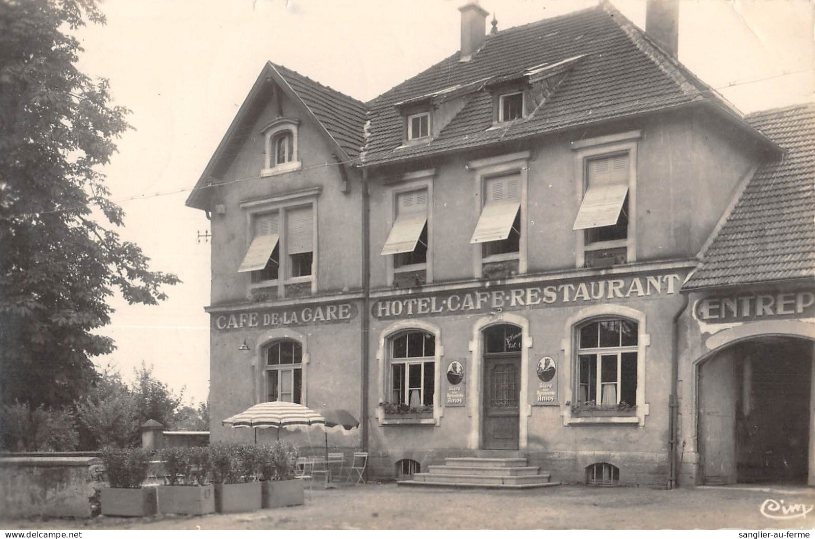 CPA 57 DELME / CAFE RESTAURANT DE LA GARE - Other & Unclassified