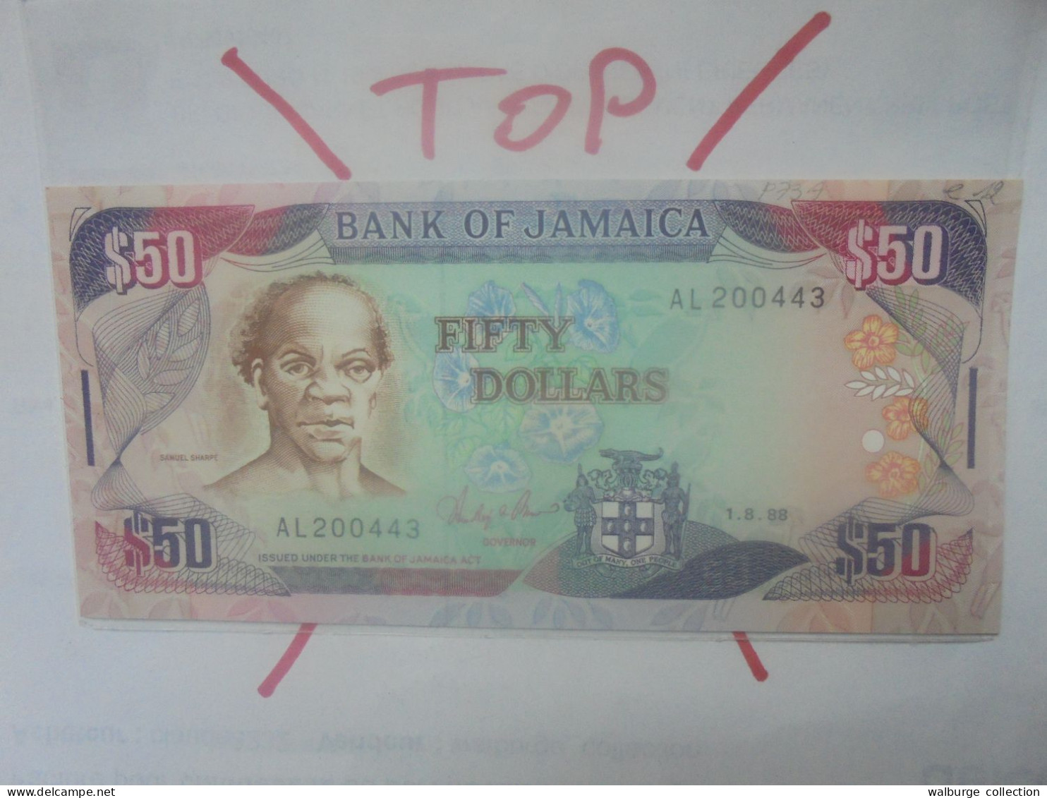 JAMAIQUE 50$ 1988 Neuf (B.30) - Giamaica