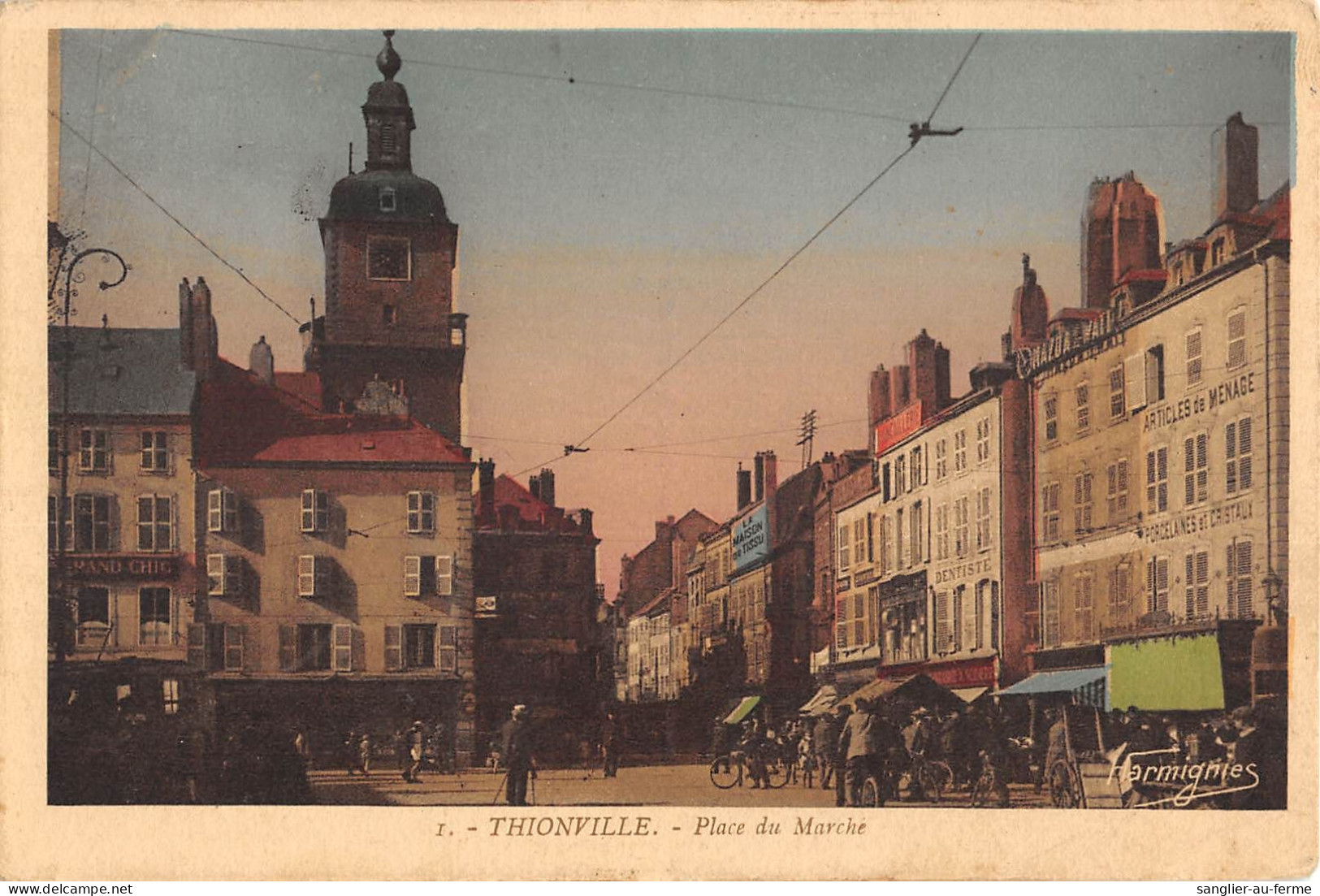 CPA 57 THIONVILLE / PLACE DU MARCHE - Other & Unclassified